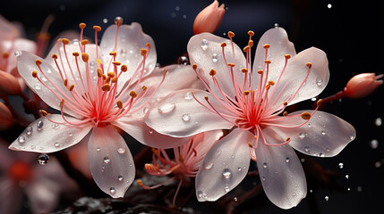 pink lily  HD 8K wallpaper Stock Photographic Image 