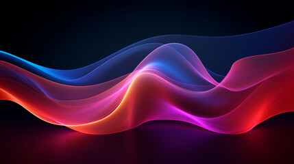 abstract a beat wave in neon colors background