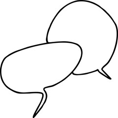 Obraz premium Speech Bubble hand drawn