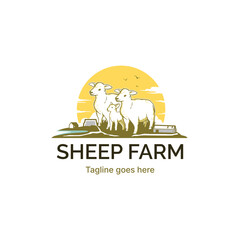 Sheep farm logo