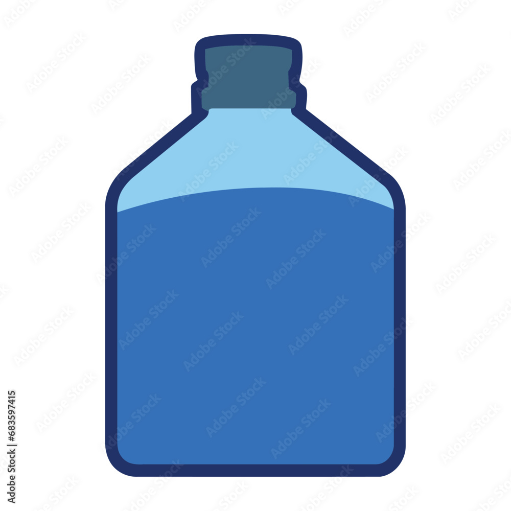 Poster bottle gallon object isolated