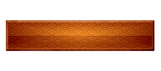 高級感のある青海波模様の銅色バナー