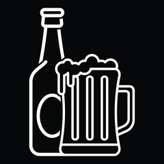 beer icon vector design template