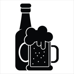beer icon vector design template