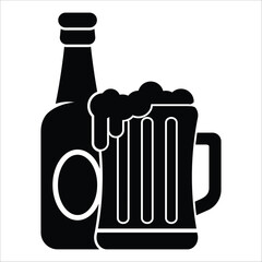 beer icon vector design template