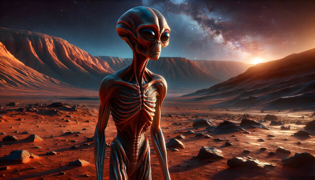 Mars Alien Generative AI