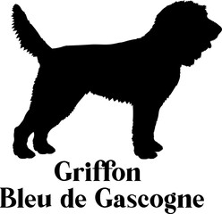 Griffon Bleu de Gascogne Dog silhouette dog breeds logo dog monogram logo dog face vector
SVG PNG EPS