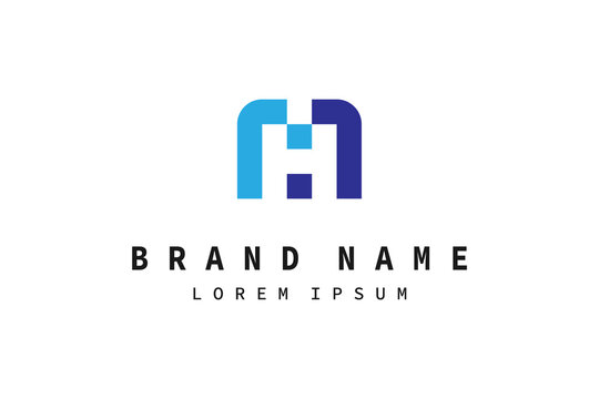 Design letter MH for initial logo.