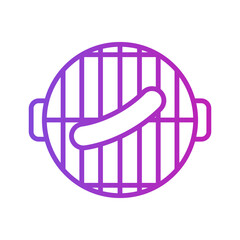 Barbecue and Grill Icon Vector Design
