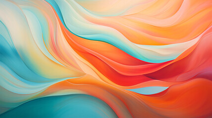 Wave Colorful Background. Generative AI