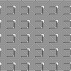 Abstract vector seamless pattern and swatches oriental line texture on white background wallpaper geometric diagonal fabric waves set of design elements	