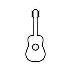 Guitar line icon