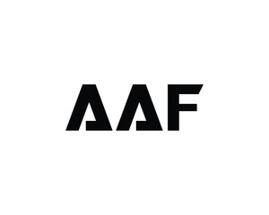 AAF logo design vector template