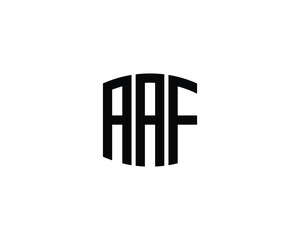 AAF logo design vector template