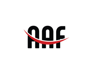 AAF logo design vector template