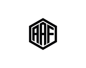 AAF logo design vector template