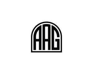AAG logo design vector template
