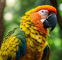Fototapeta premium blue and yellow macaw ara