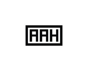 AAH logo design vector template