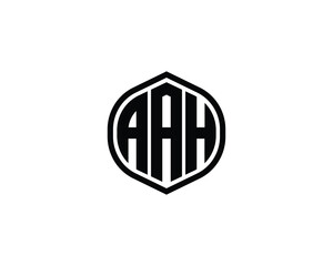 AAH logo design vector template