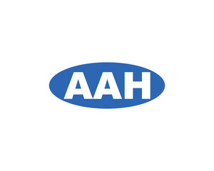 AAH logo design vector template
