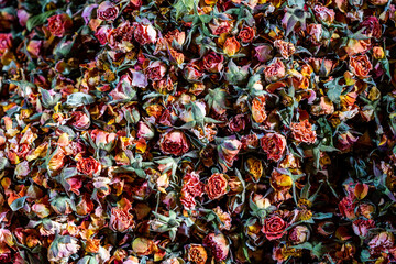 flowers loose tea dry texture or background