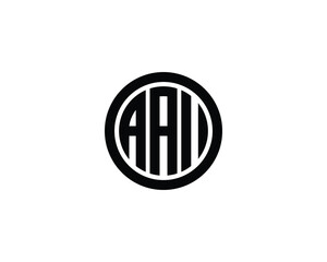 AAI logo design vector template