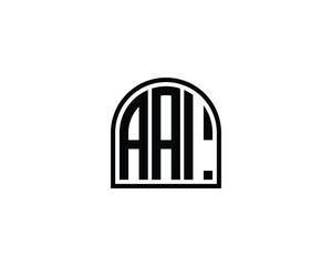 AAI logo design vector template