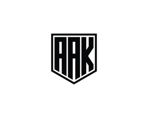 AAK logo design vector template