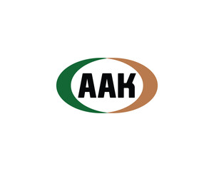 AAK logo design vector template