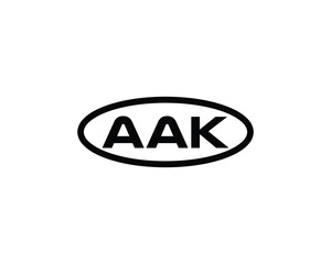 AAK logo design vector template