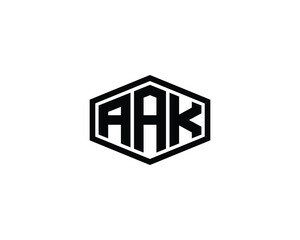 AAK logo design vector template