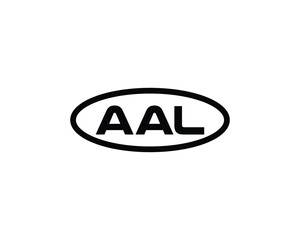 AAL logo design vector template