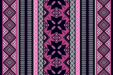 Geometric patterns with simple shapes. Tribal and ethnic fabrics. African, American, Mexican, Indian styles. Simple geometric pattern elements are best used in web design, business textile printing.