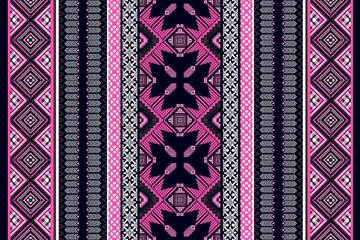 Geometric patterns with simple shapes. Tribal and ethnic fabrics. African, American, Mexican, Indian styles. Simple geometric pattern elements are best used in web design, business textile printing.