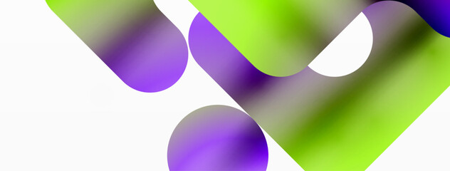 Serene Symmetry. Minimalist Lines and Circles Merge in a Tranquil Dance of Gradients, Shaping an Enchanting Abstract Backdrop of Elegance