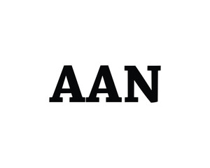 AAN logo design vector template