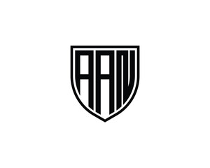 AAN logo design vector template