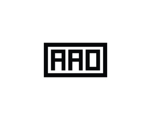 AAO logo design vector template