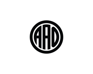 AAO logo design vector template