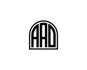 AAO logo design vector template