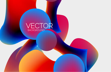 Abstract liquid bubble background. Liquid gradients