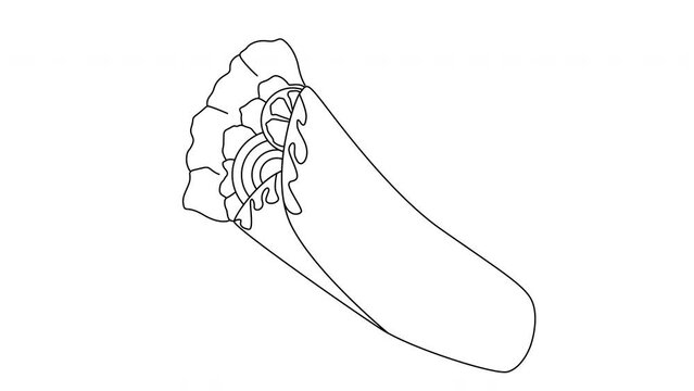 Animated sketch of a typical Turkish kebab icon