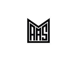 AAS logo design vector template