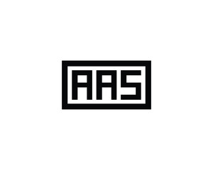 AAS logo design vector template