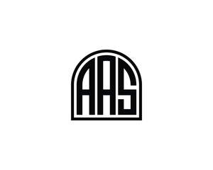AAS logo design vector template