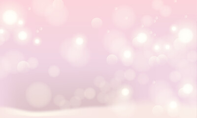 Vector beautiful pink bokeh soft blurred background design