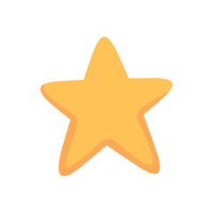 Vector cartoon star icon vector illustration