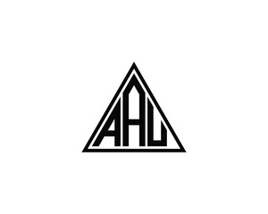 AAU logo design vector template