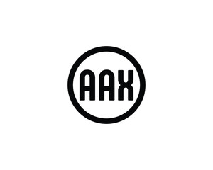 AAX logo design vector template